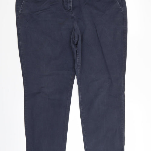 NEXT Womens Blue   Chino Trousers Size 16 L28 in