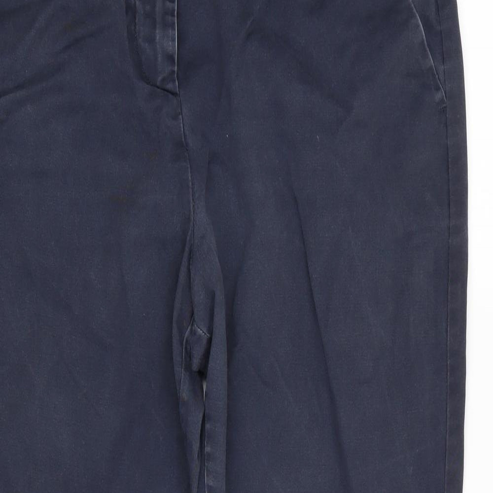 NEXT Womens Blue   Chino Trousers Size 16 L28 in