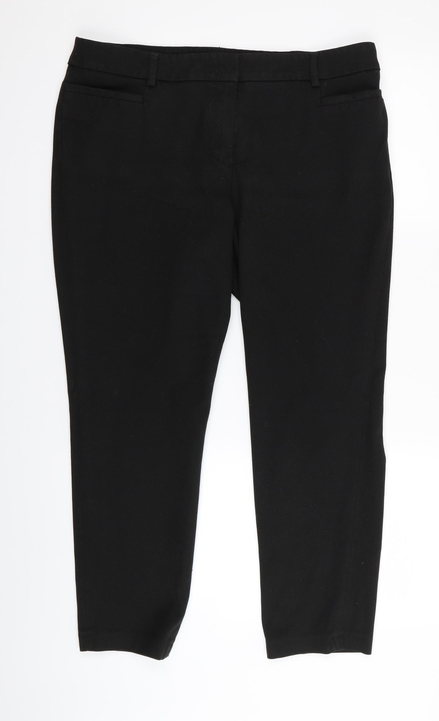 NEXT Womens Black   Trousers  Size 14 L27 in