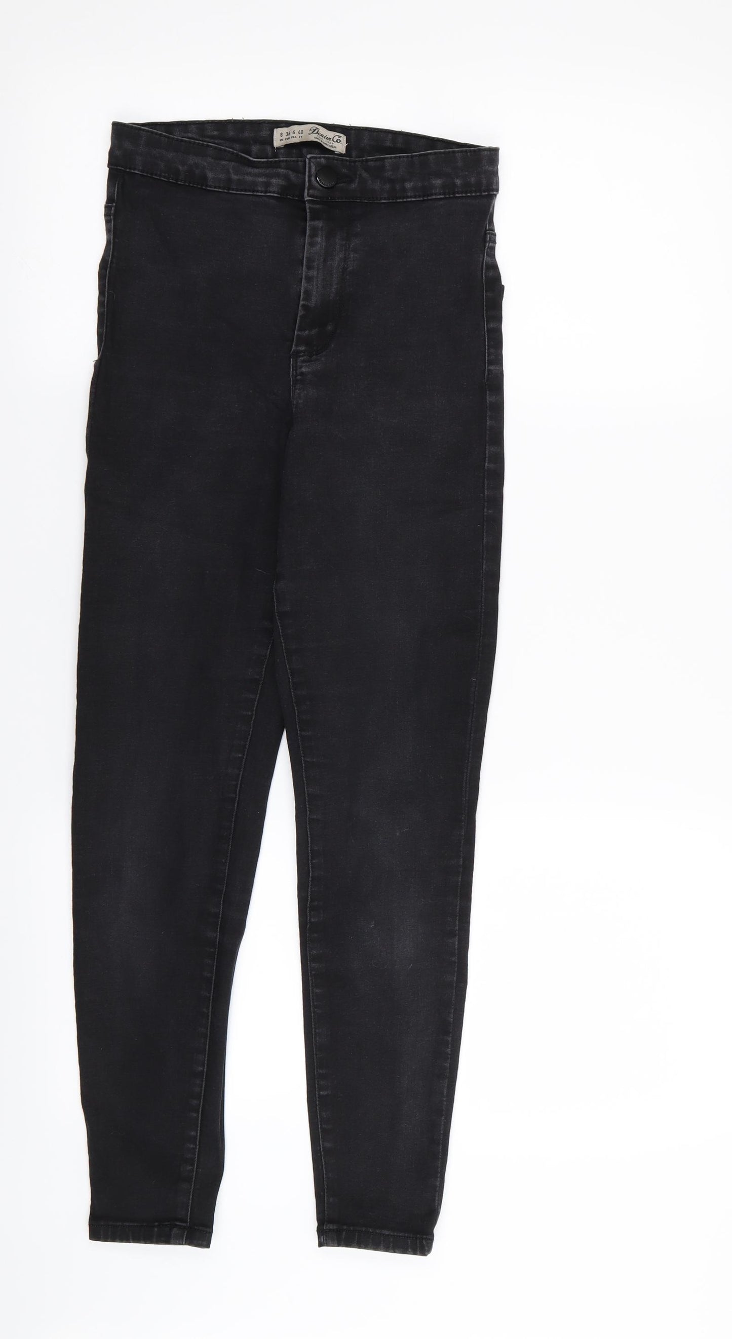 denim and co Womens Black   Skinny Jeans Size 8 L25 in