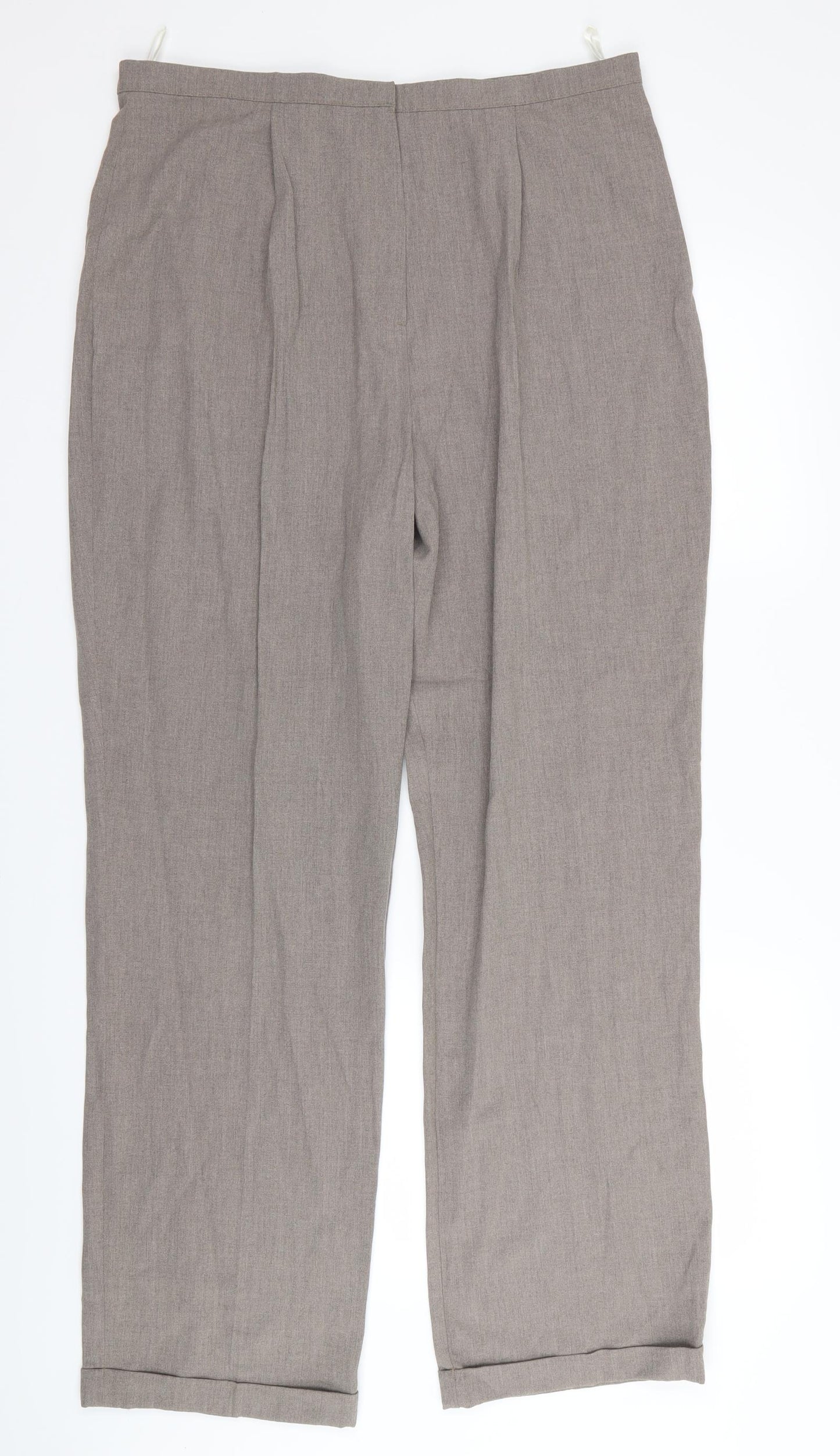 Asda George Womens Brown   Trousers  Size 18 L31 in