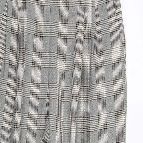 Primark Womens Beige Check  Trousers  Size 16 L26 in