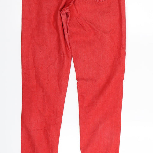 United Colors of Benetton Womens Red   Skinny Jeans Size 26 in L29 in