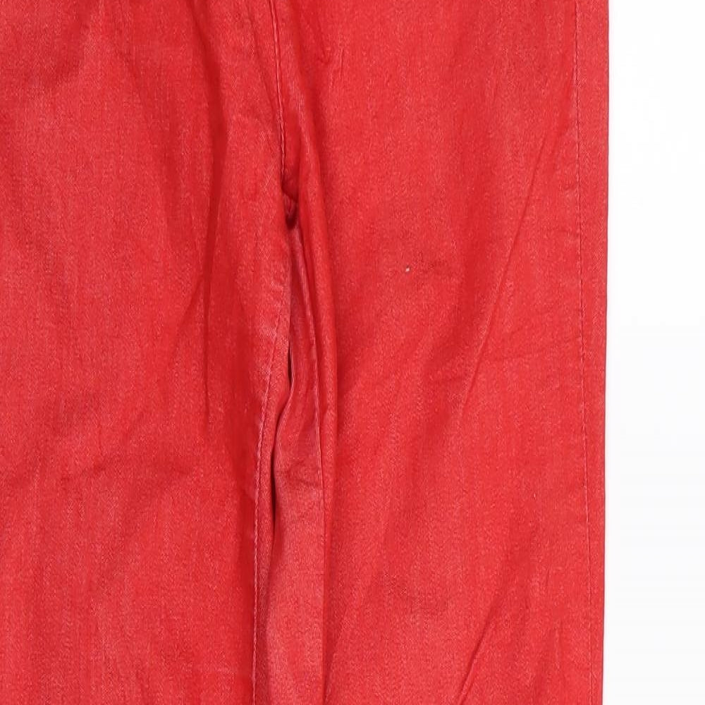 United Colors of Benetton Womens Red   Skinny Jeans Size 26 in L29 in