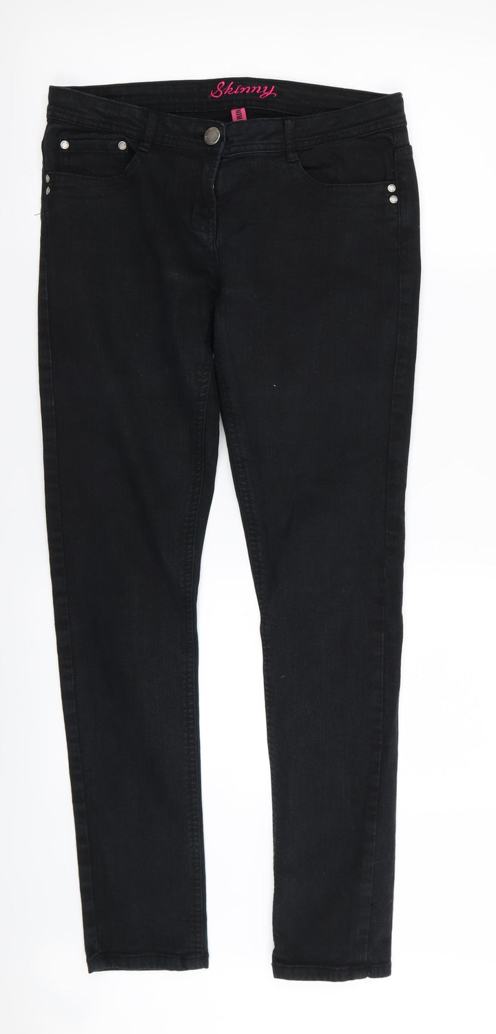 denim and co Womens Black Skinny Jeans Size 12 L30 in