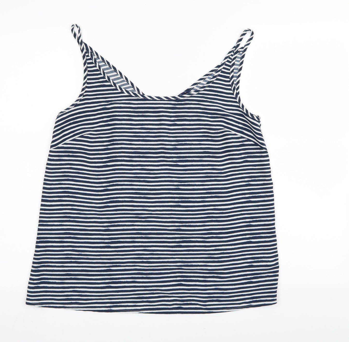 NEXT Womens Blue Striped  Basic Tank Size 12