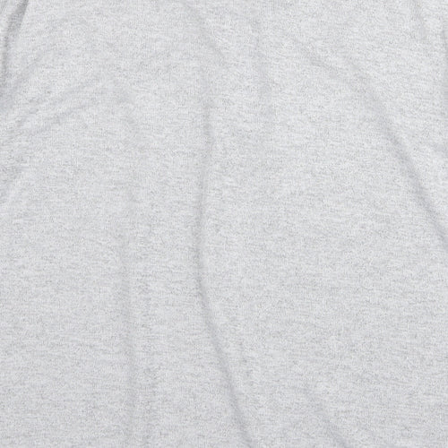 Preworn Womens Grey Floral  Basic T-Shirt Size M