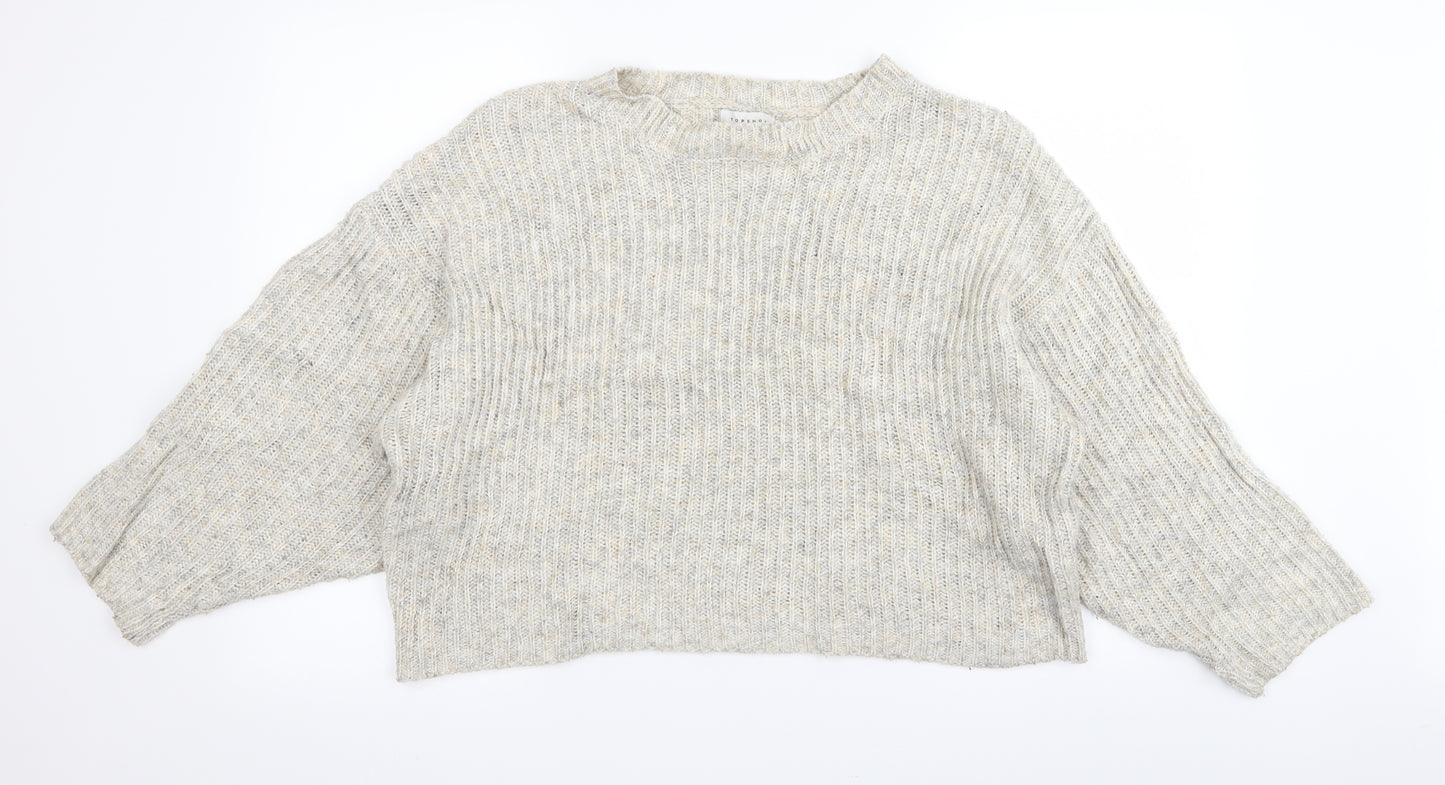 Topshop Womens Beige   Pullover Jumper Size XS