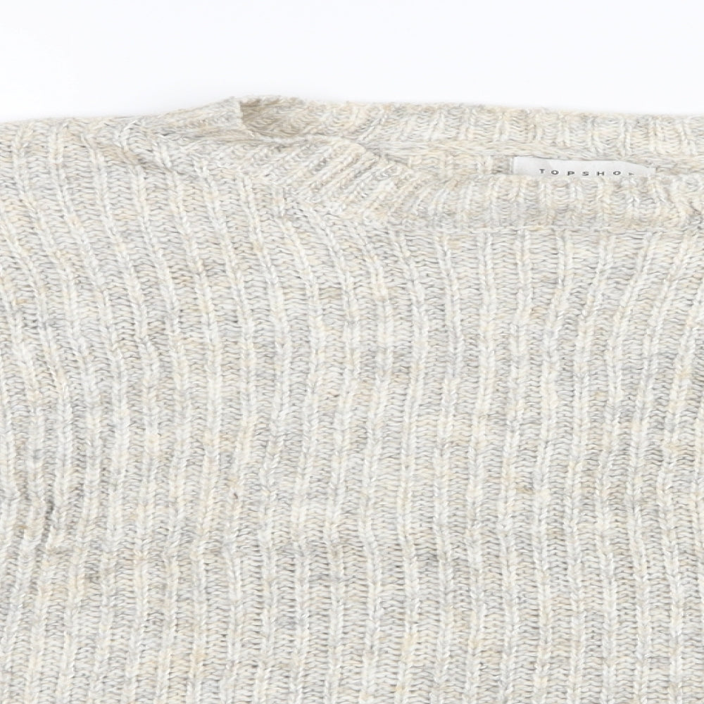 Topshop Womens Beige   Pullover Jumper Size XS