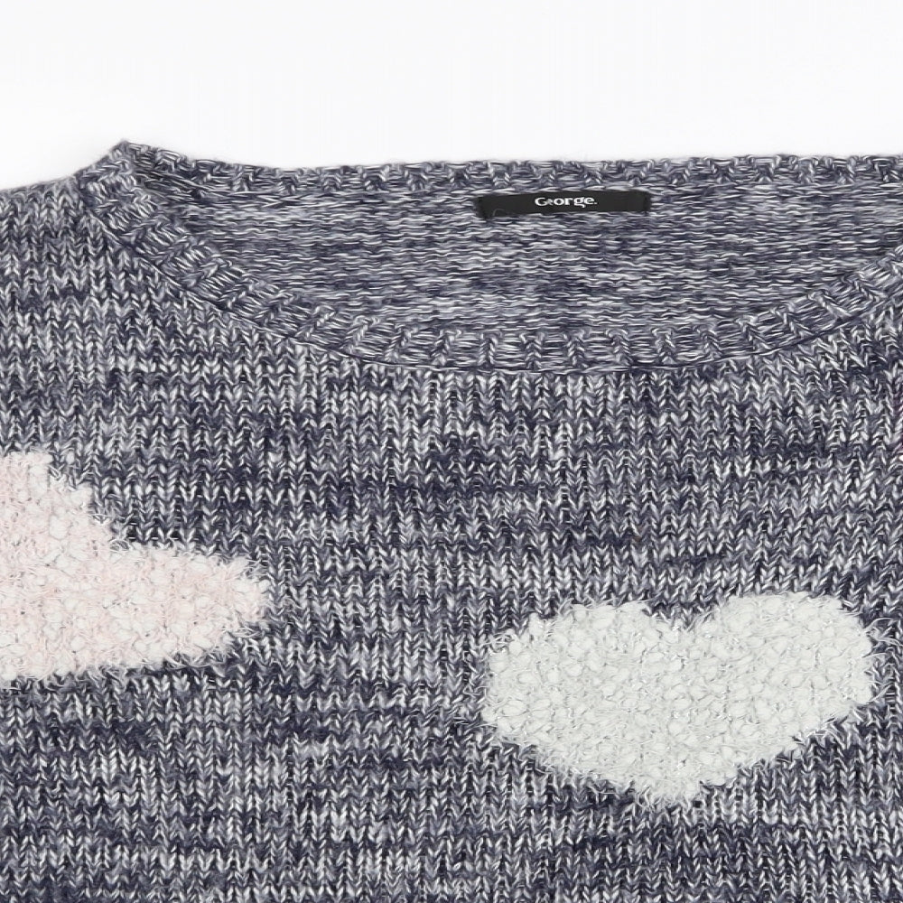 Asda George Womens Blue   Pullover Jumper Size 16