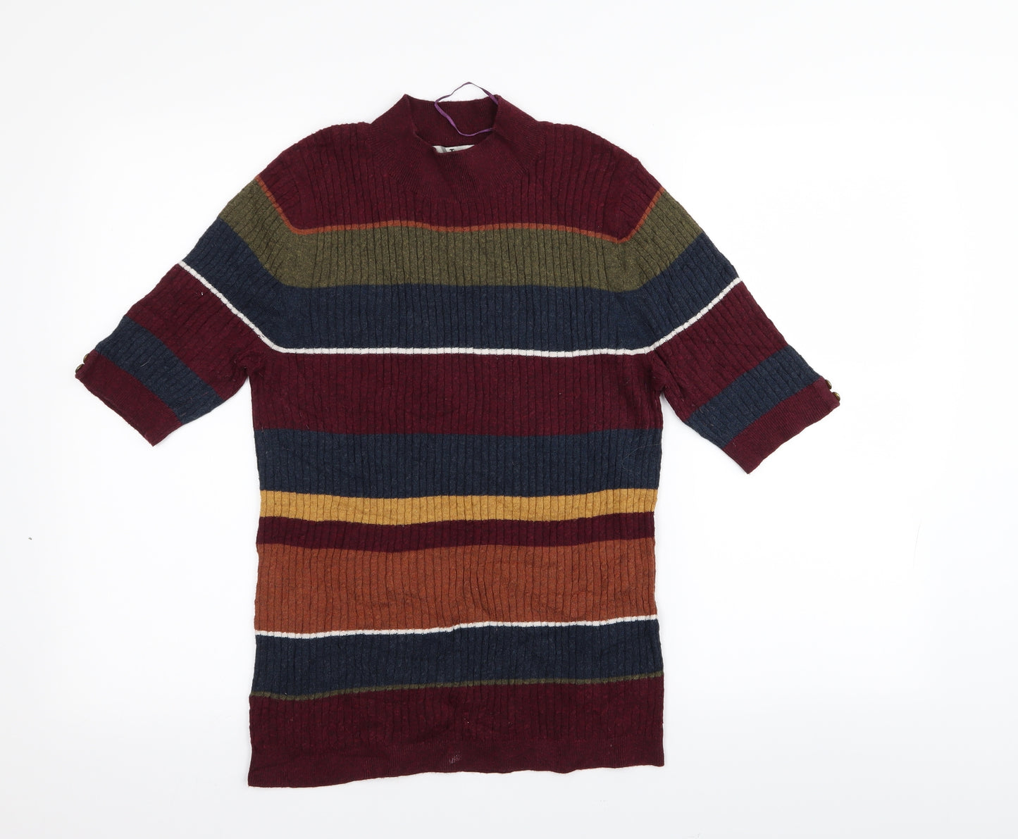 TU Womens Multicoloured Striped  Basic T-Shirt Size 16