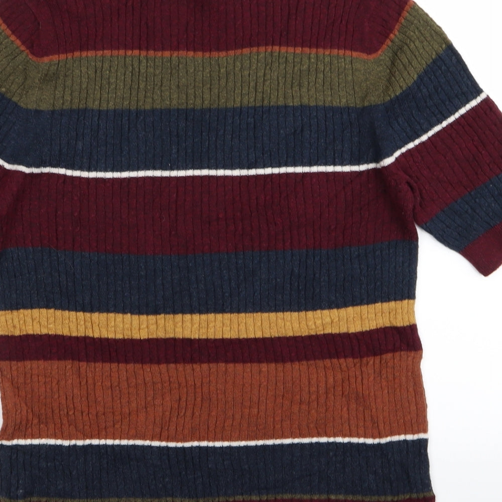 TU Womens Multicoloured Striped  Basic T-Shirt Size 16