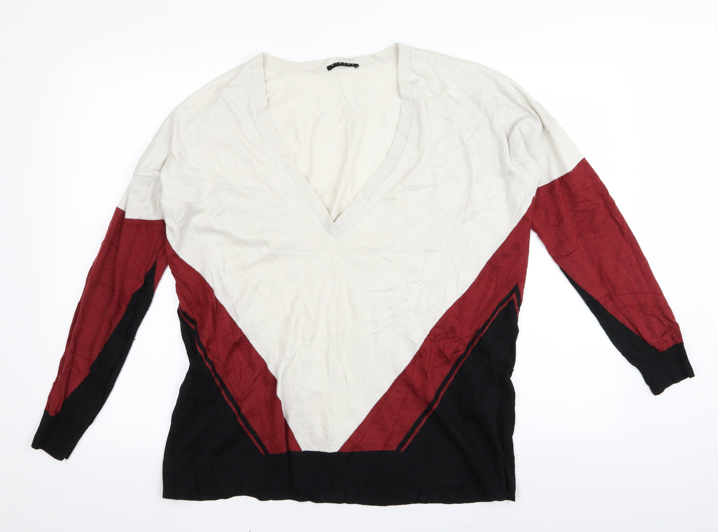 Sisley Mens Multicoloured   Pullover Jumper Size S