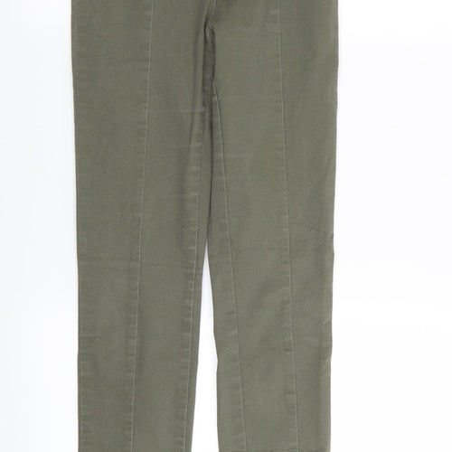 H&M Womens Green   Trousers  Size 8 L25 in