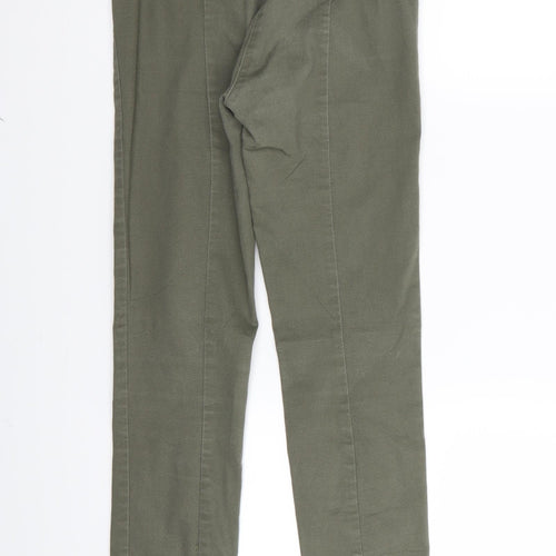 H&M Womens Green   Trousers  Size 8 L25 in