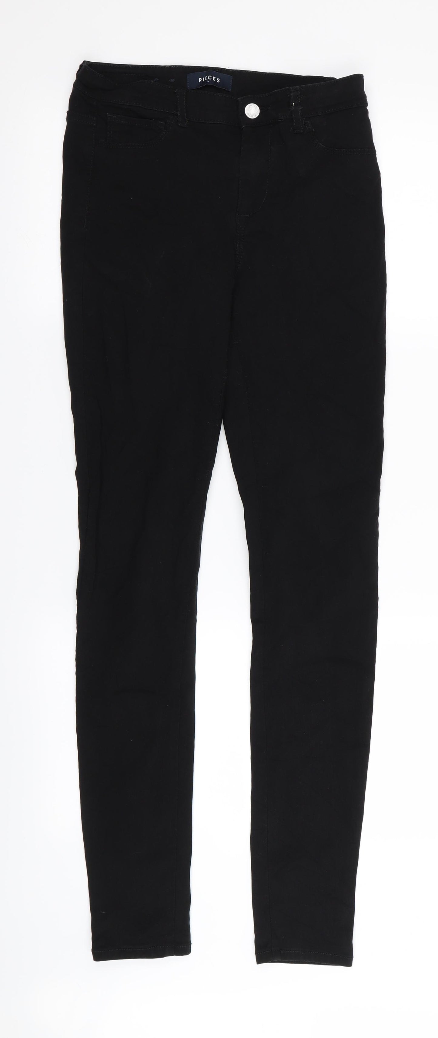 Pieces Womens Black   Skinny Jeans Size M L31 in