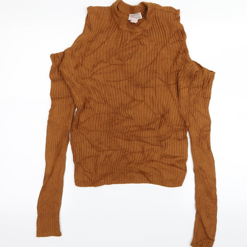 forever21 Womens Brown   Pullover Jumper Size M