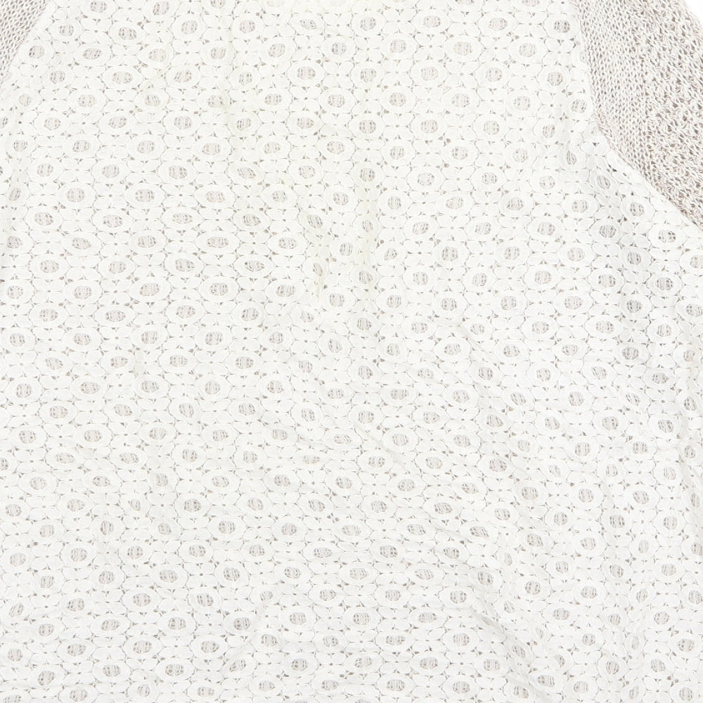 Quiz Womens Beige   Pullover Jumper Size 14