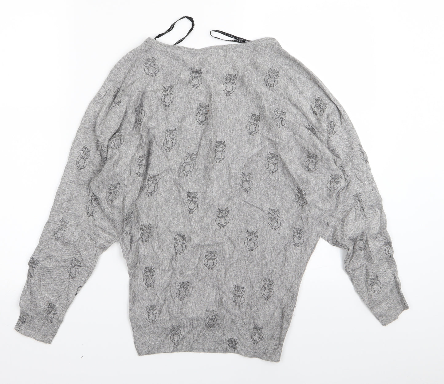New Look Womens Grey   Basic T-Shirt Size 8