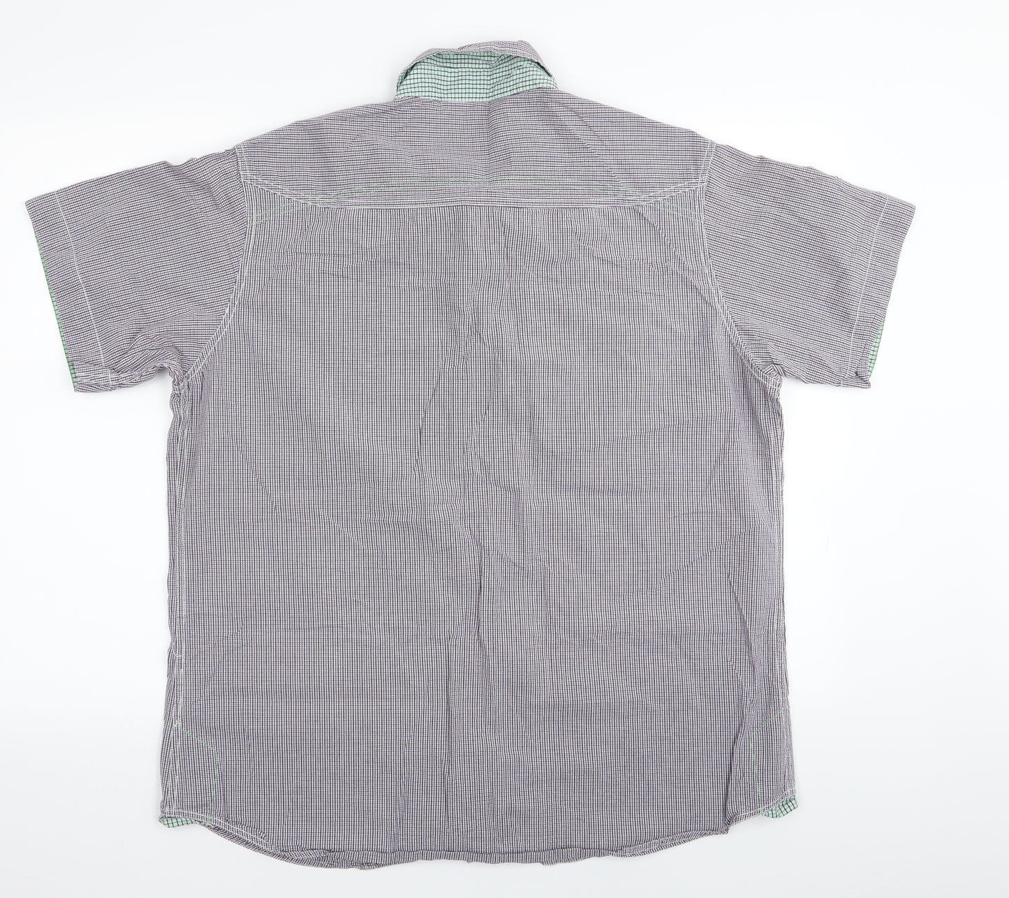 SoulCal&Co Mens Multicoloured Check   Button-Up Size XL