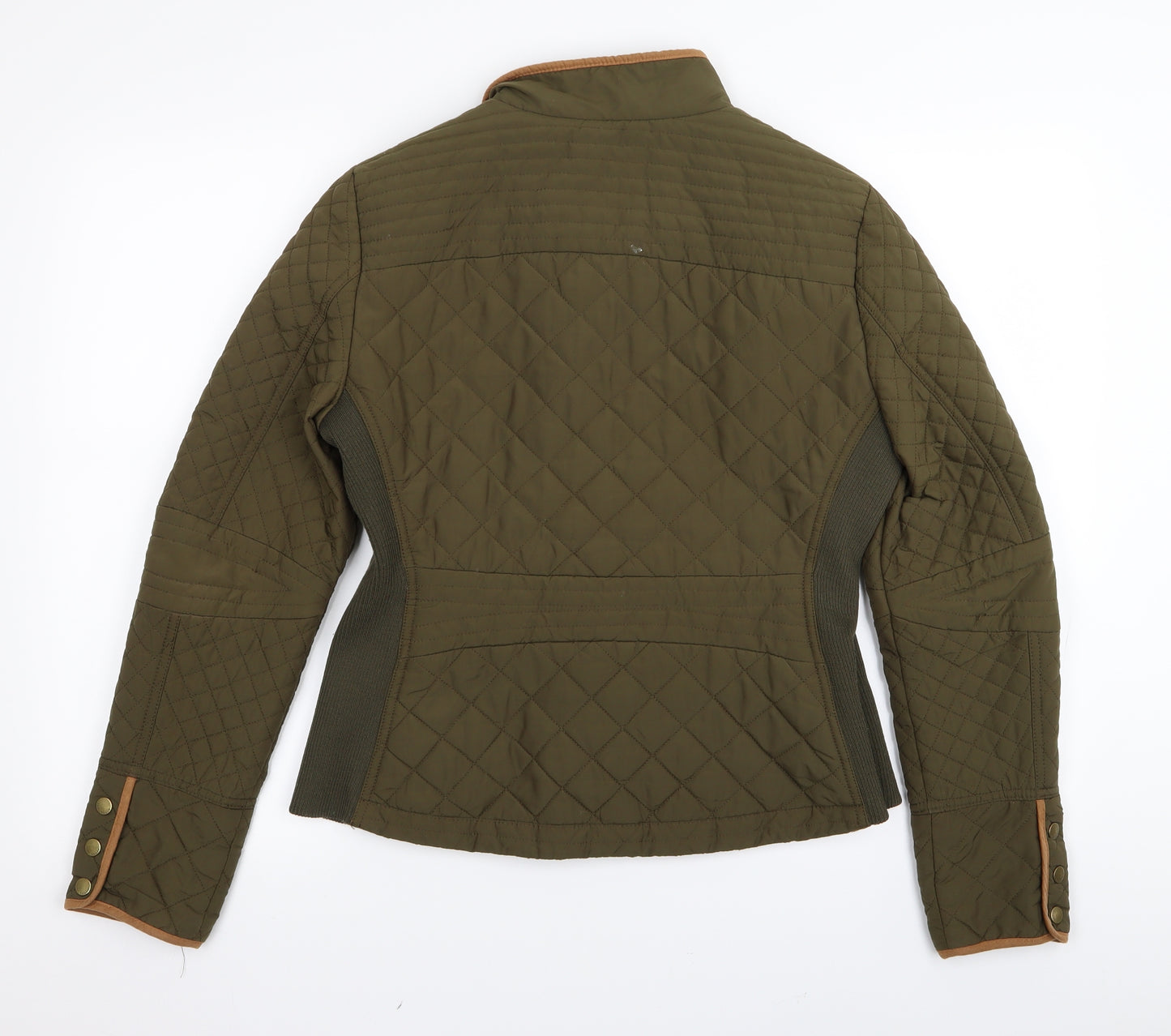 Zara Womens Green Argyle/Diamond  Rain Coat Coat Size 20