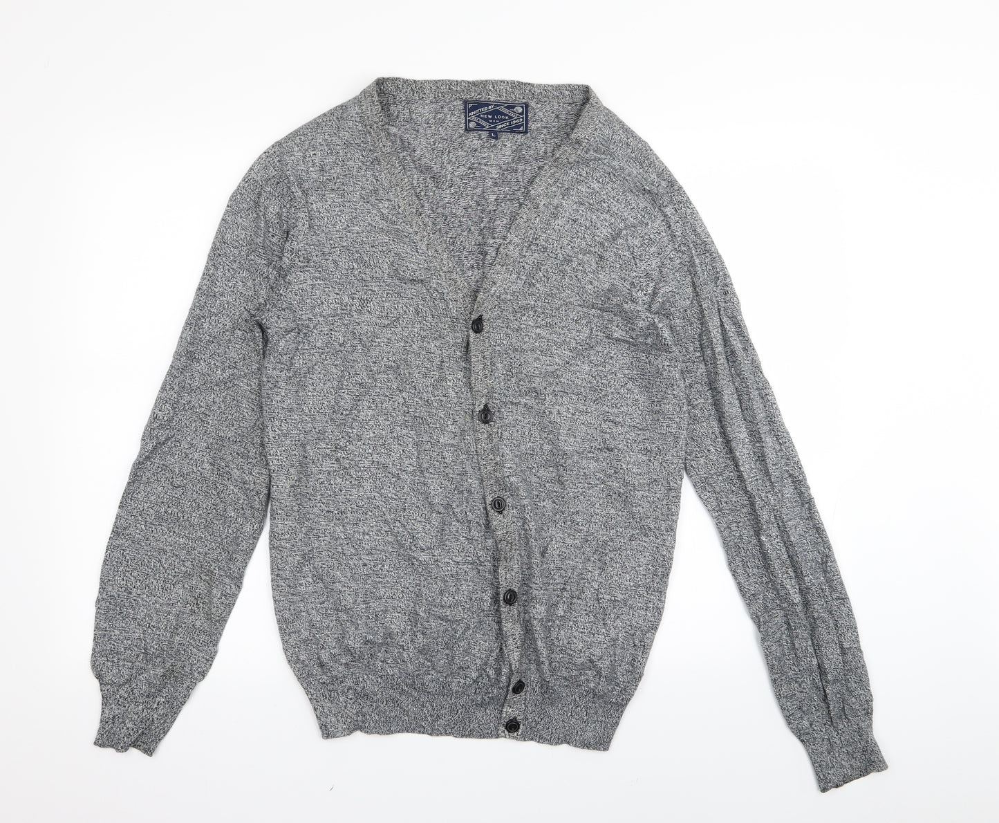 new look men Mens Grey   Cardigan Jumper Size L