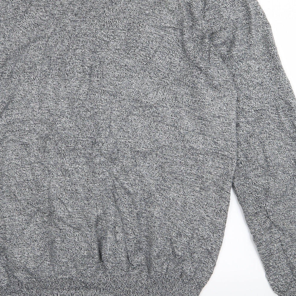 new look men Mens Grey   Cardigan Jumper Size L