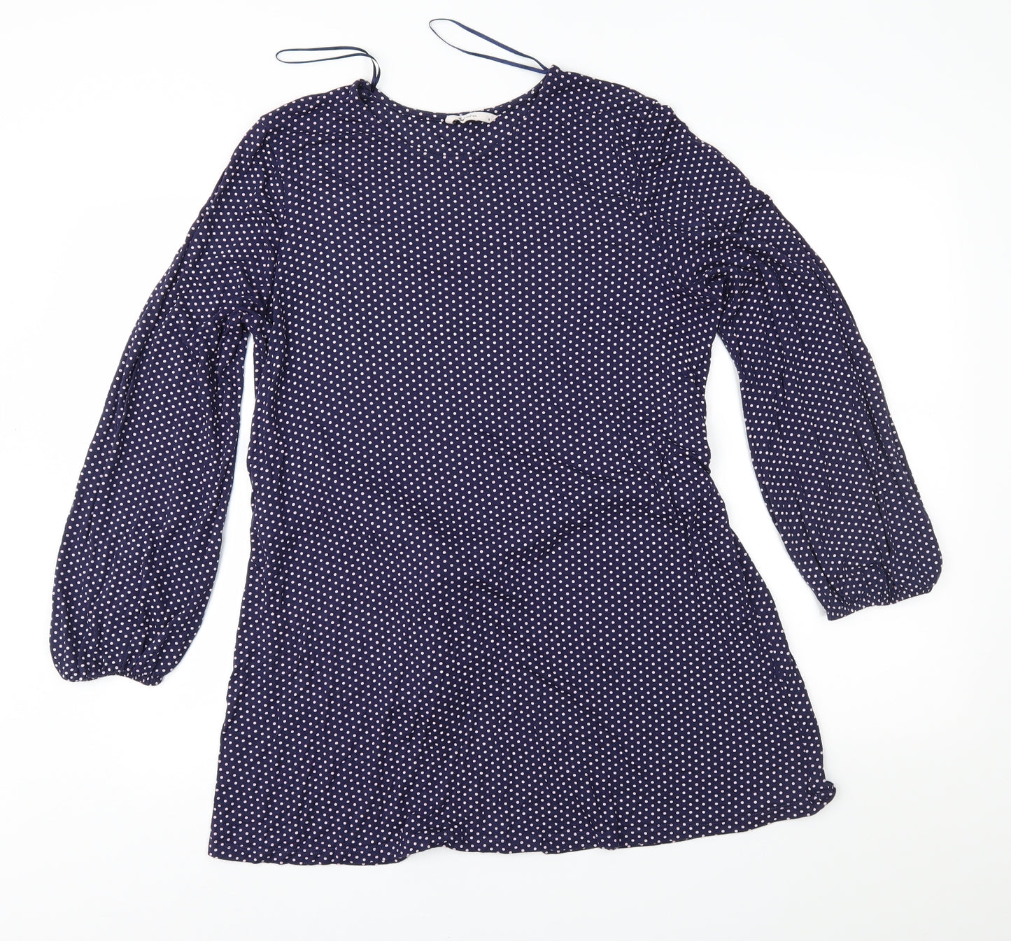 TU Womens Blue Polka Dot  Fit & Flare  Size 16