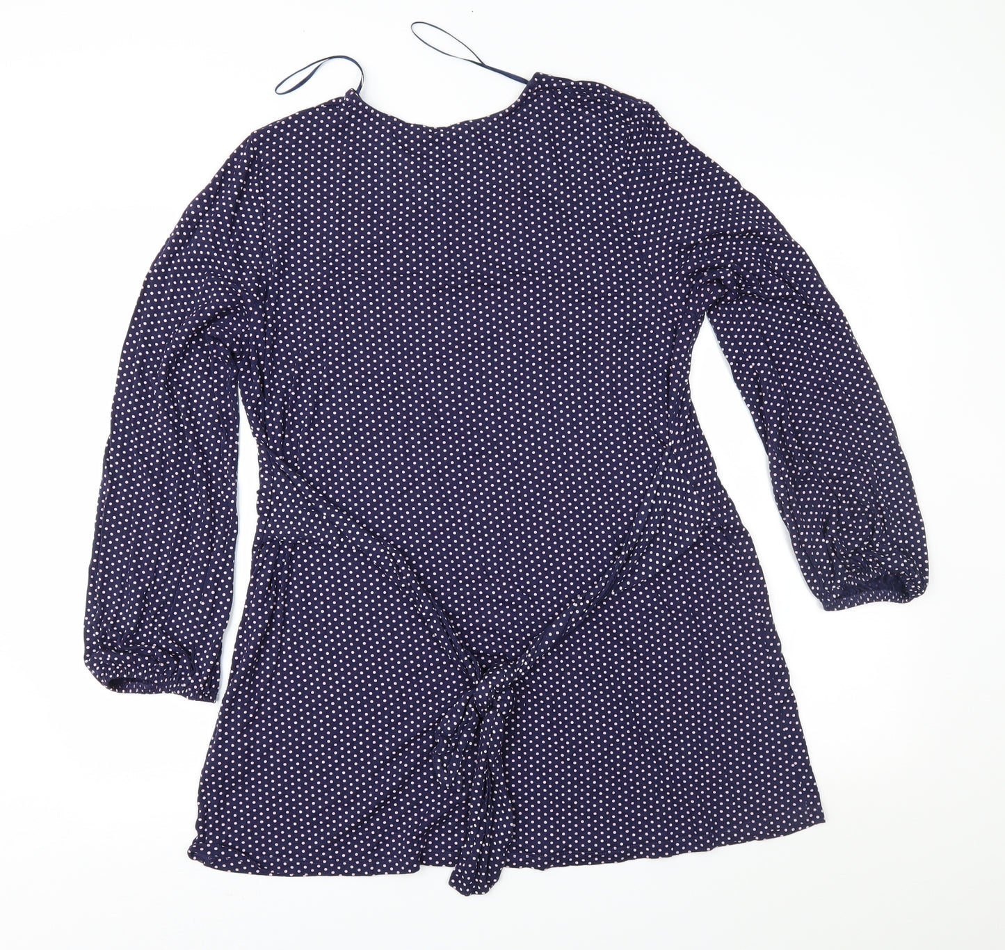 TU Womens Blue Polka Dot  Fit & Flare  Size 16
