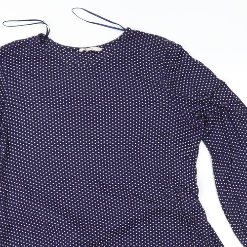 TU Womens Blue Polka Dot  Fit & Flare  Size 16