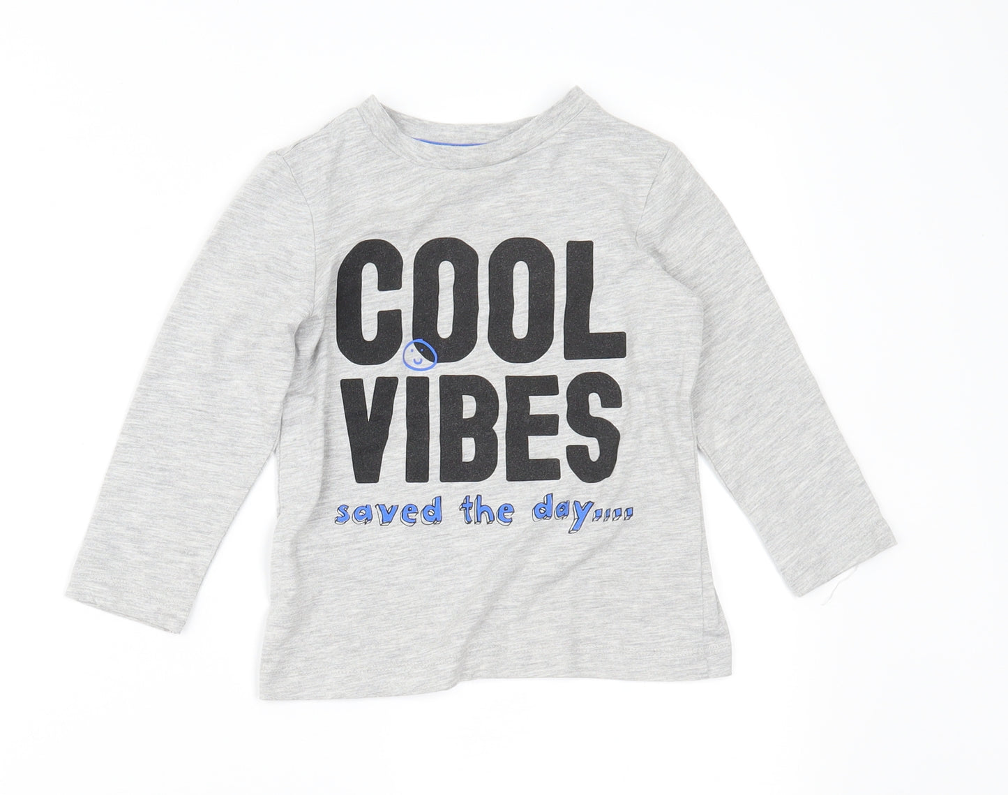 George Boys Grey   Basic T-Shirt Size 2-3 Years