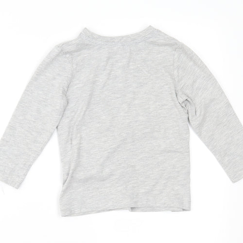 George Boys Grey   Basic T-Shirt Size 2-3 Years
