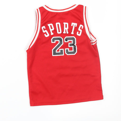 SheIn Boys Red   Basic Tank Size 12 Months