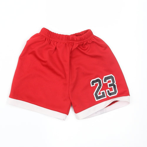 SheIn Boys Red   Track Pants Trousers Size 12 Months