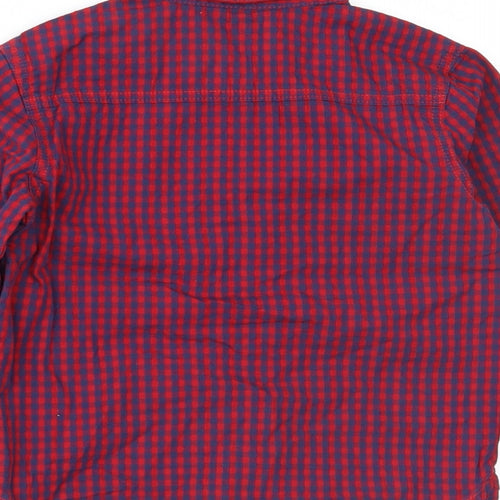 George Boys Red Check  Basic Button-Up Size 2-3 Years