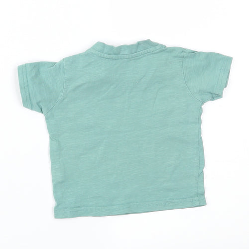 Primark Boys Green   Basic T-Shirt Size 6-9 Months