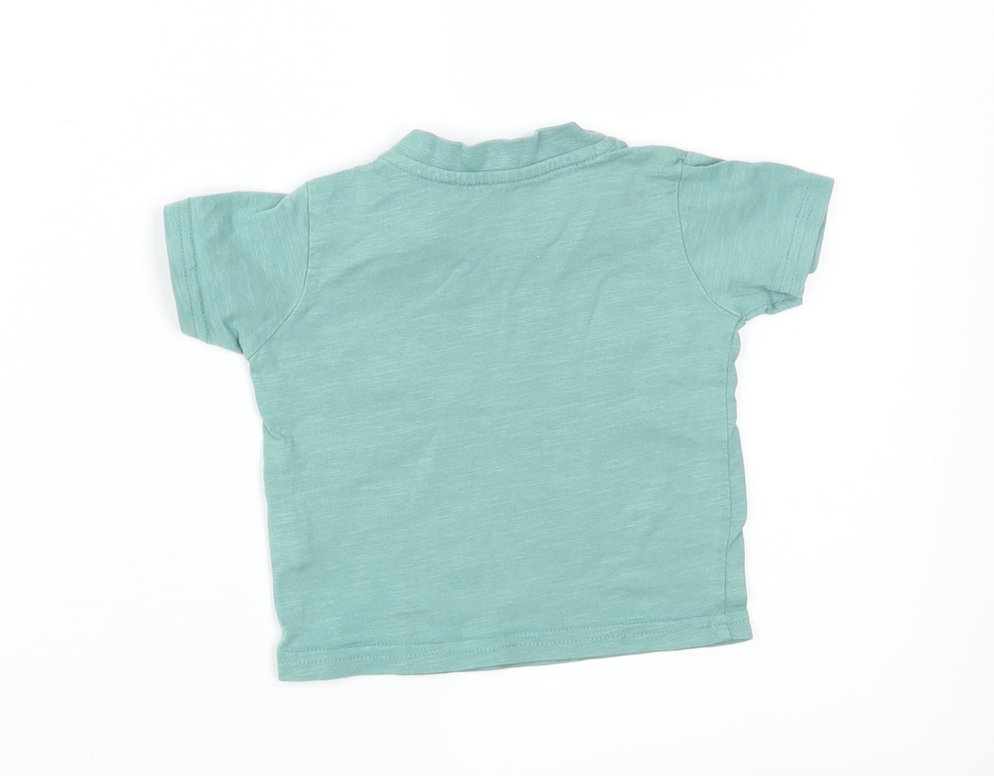 Primark Boys Green   Basic T-Shirt Size 6-9 Months