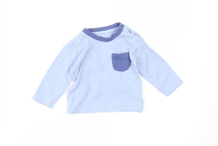 Matalan Baby Blue Basic T-Shirt Size 0-3 Months