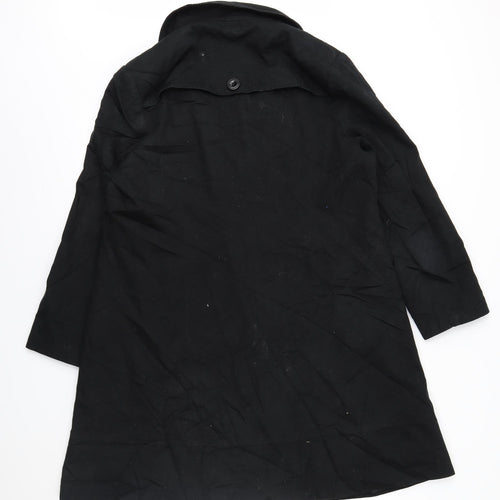 George Womens Black   Trench Coat Coat Size 20