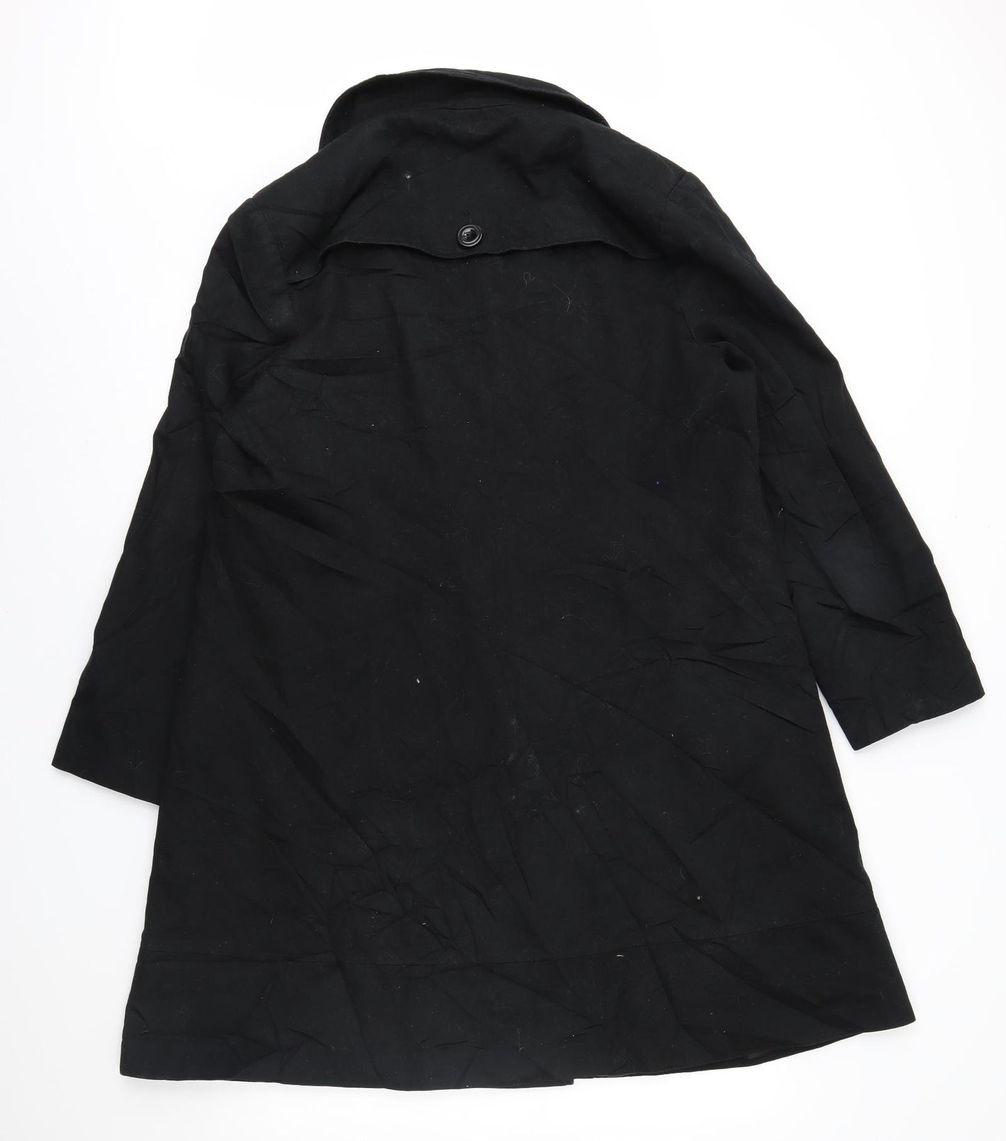 George Womens Black   Trench Coat Coat Size 20