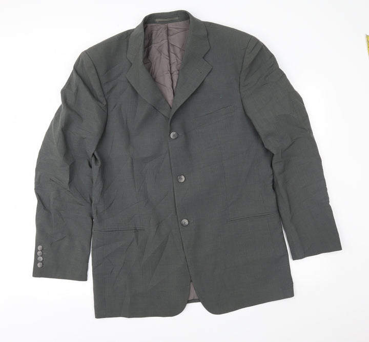 Strellson Mens Green Jacket Suit Jacket Size 44