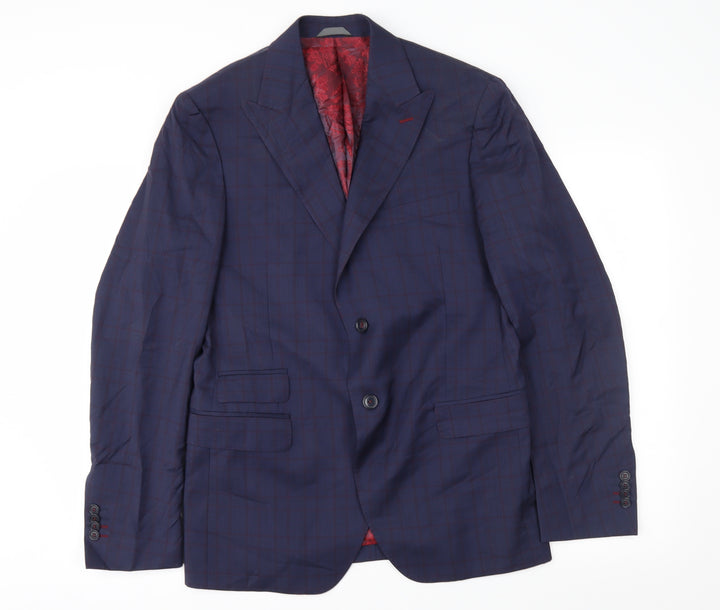 Cavalier Mens Blue   Jacket Suit Jacket Size 40