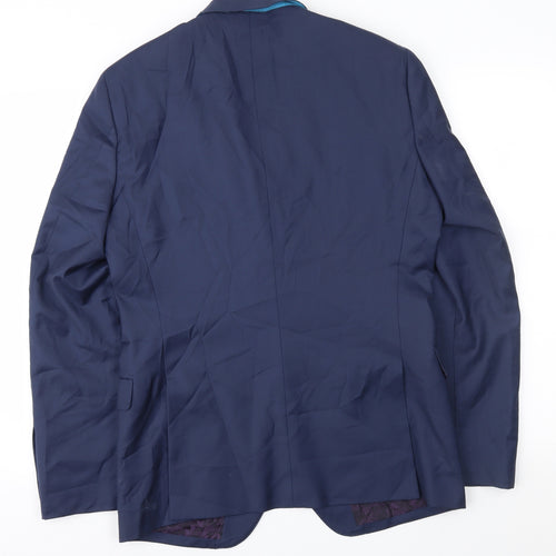 Cavalier Mens Blue   Jacket Suit Jacket Size 40