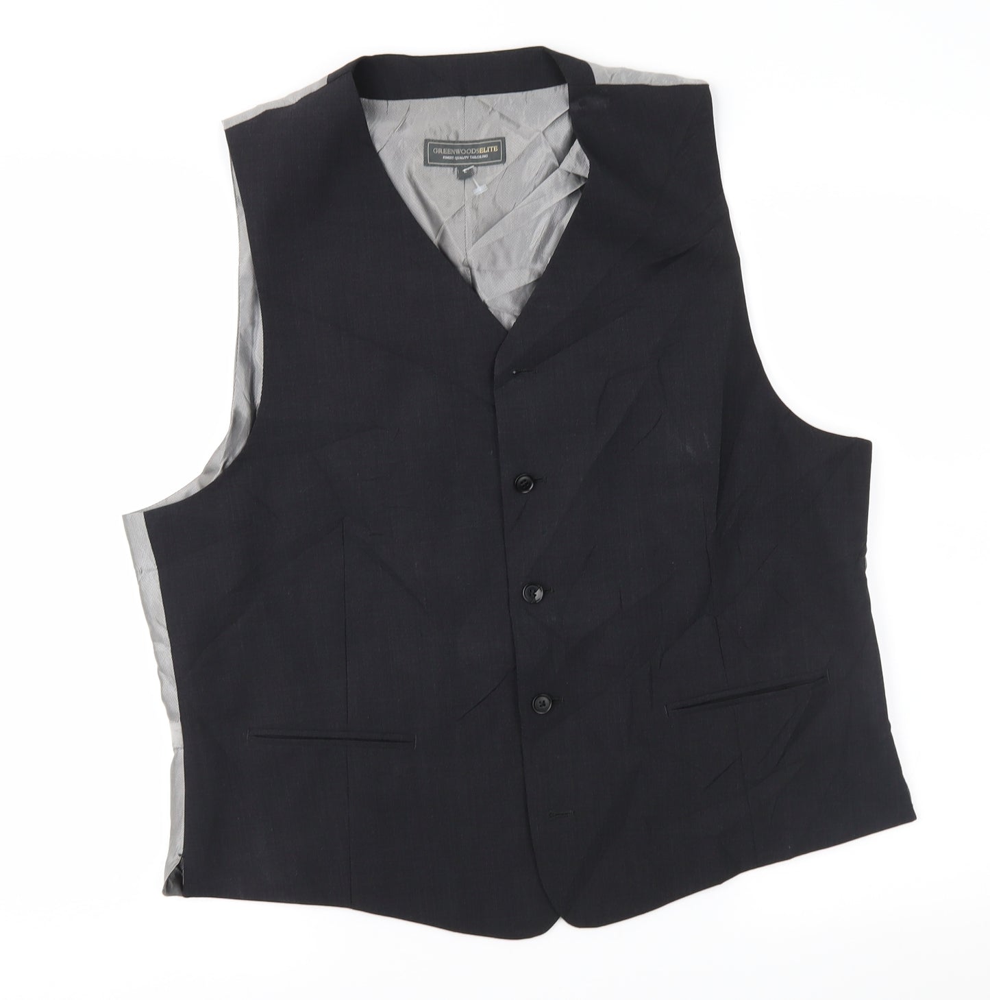 Greenwoods Mens Grey   Jacket Suit Waistcoat Size L