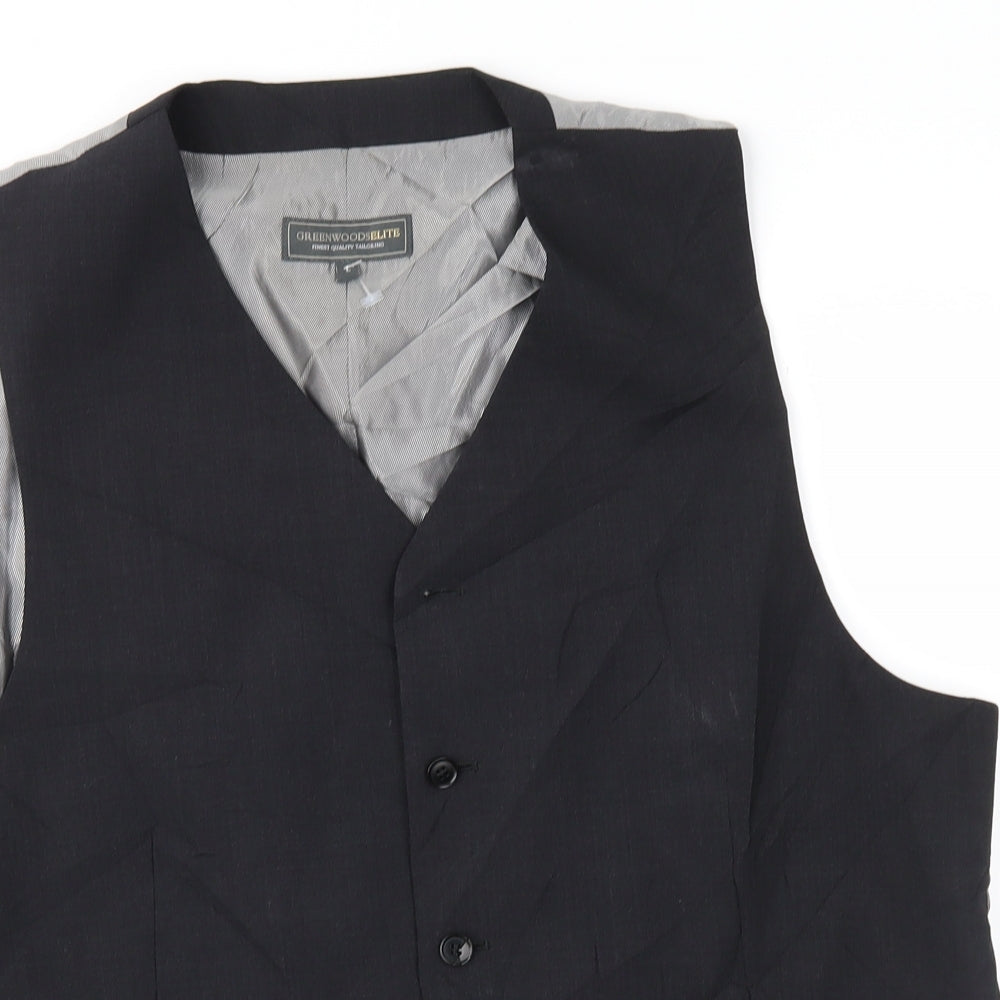 Greenwoods Mens Grey   Jacket Suit Waistcoat Size L