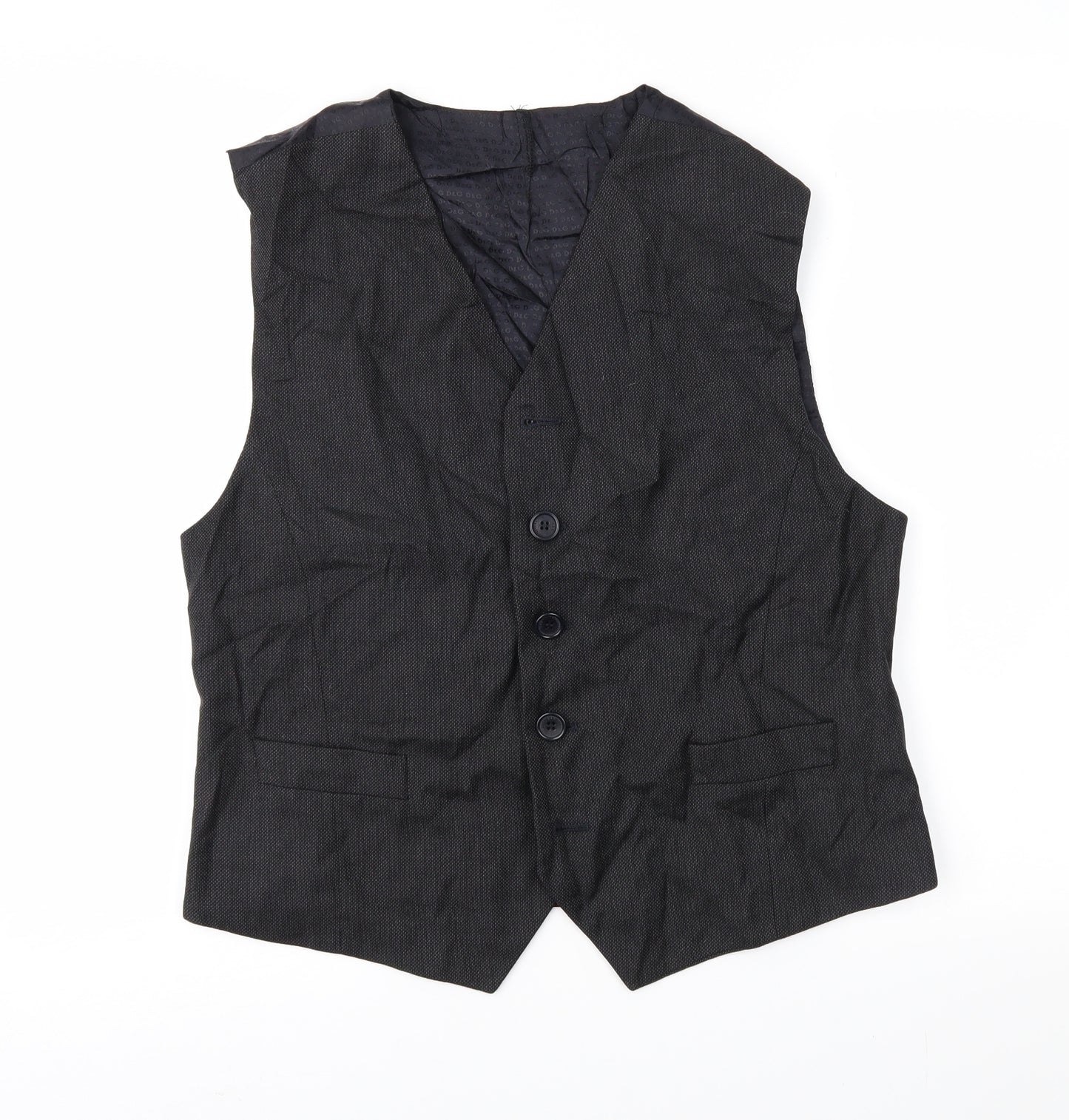 Dolce&Gabbana Mens Black   Jacket Suit Waistcoat Size 38