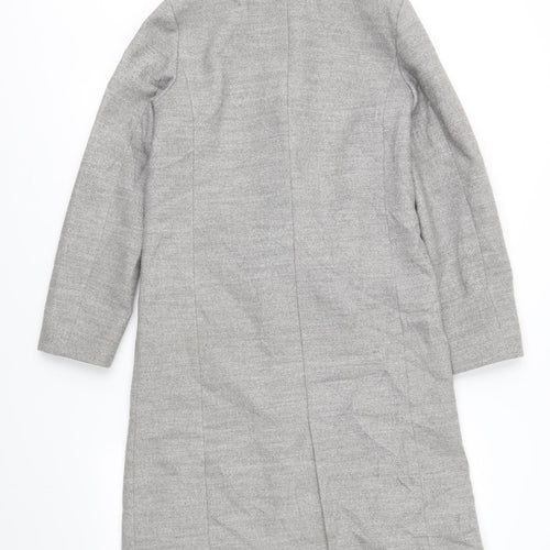 Earth Music &Ecology Womens Grey   Overcoat Coat Size S