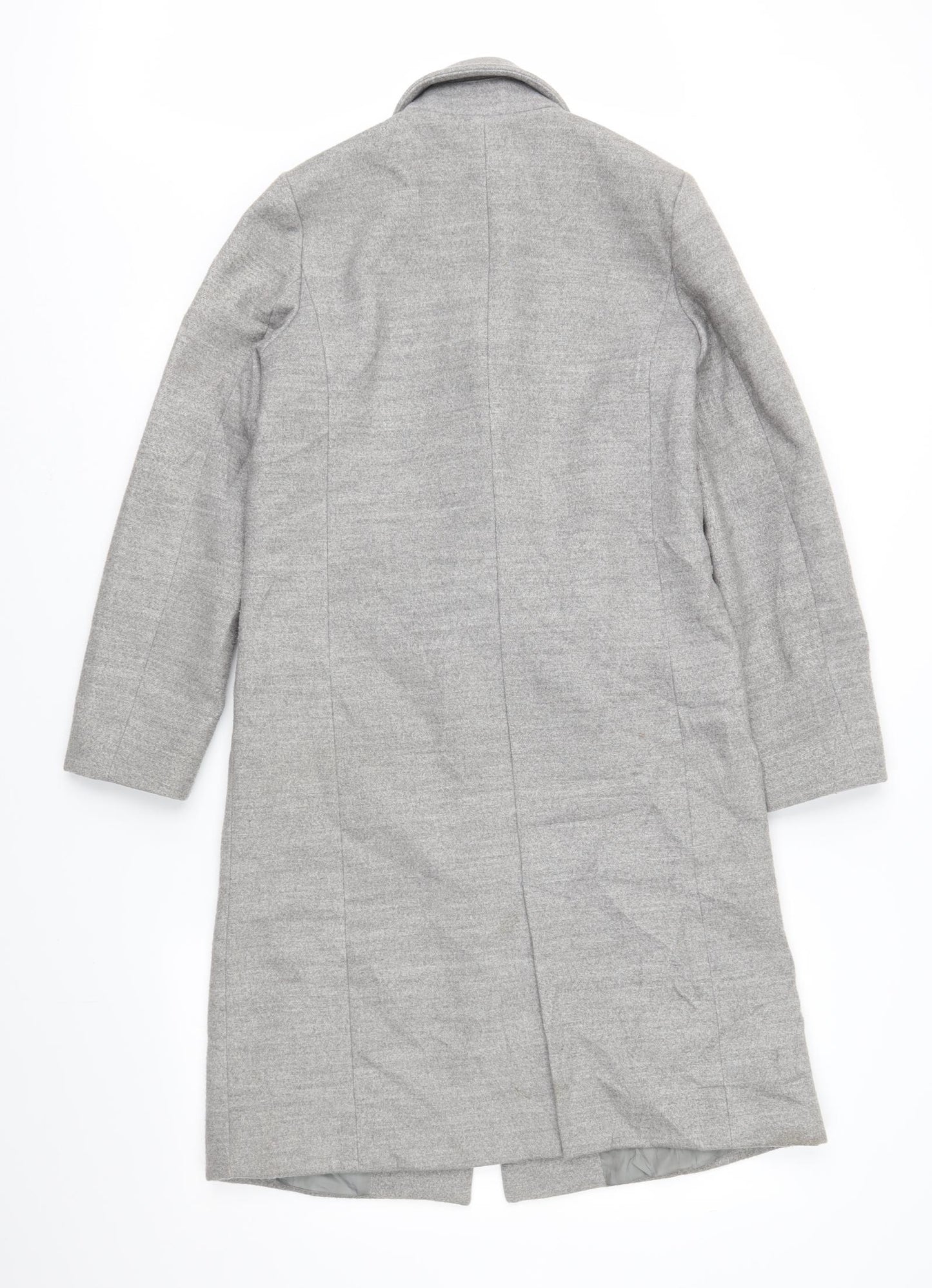 Earth Music &Ecology Womens Grey   Overcoat Coat Size S