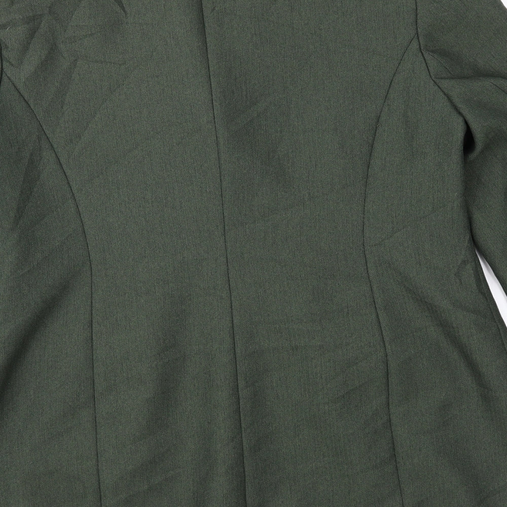 Debenhams Womens Green Herringbone  Jacket Suit Jacket Size 14