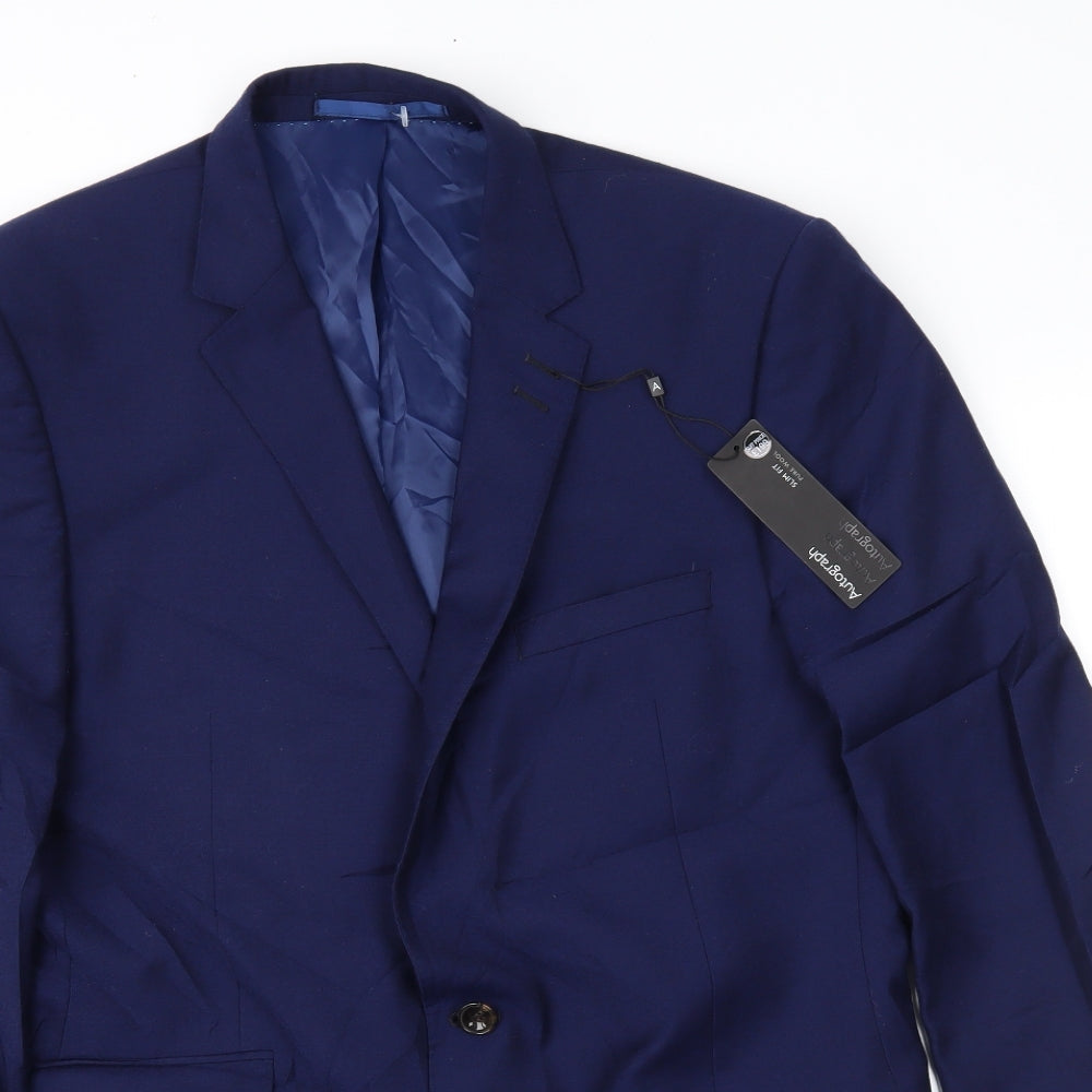 Autograph Mens Blue   Jacket Suit Jacket Size 42